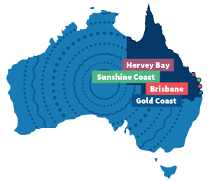 queenlsand whale watching map